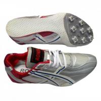 Шиповки Ronin р-р38, 8 шипов, дизайн Asics серо-белыйд/бега на любые дистанции / D363 11850