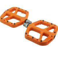Педали нейлон со сьемными шипами, подш. скольж., 9/16",350гр N-9 orange / TT