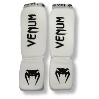 Защита голень-стопа Venum PK белый эластичная ткань р-р M / 6275
