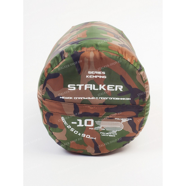 Спальник Stalker Camping (до -10˚С), woodland / ssh-139-10wood