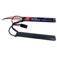 АКБ BlueMax 7.4V Lipo 1450mAh 30C двухлепестковый  7.5x17x115 T разъем / 1450-7.4-T