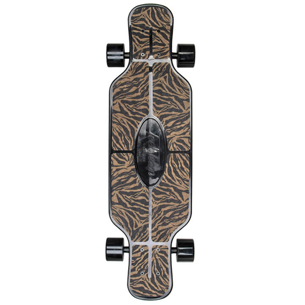 Скейтборд пластиковый Safari 31 brown 1/4 TSL-408 / TT