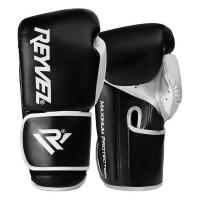 Перчатки боксёрские Reyvel Maximum Protection винил (16 oz, Черный)