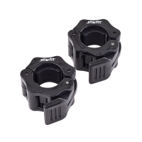 Замки с фиксатором для грифа STARFIT BB-109 d=26 мм, пластиковые, черный, 2 шт / 19031