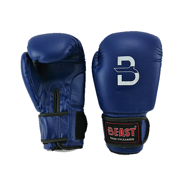 Перчатки боксерские BEAST, PVC, синие, 4 OZ / WS