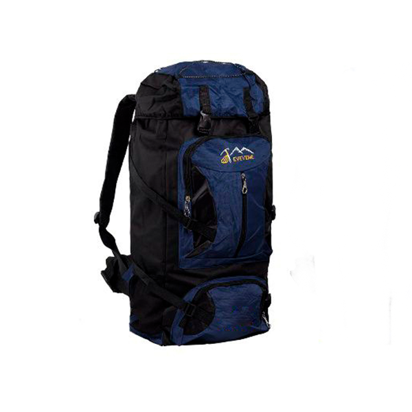 Рюкзак туристический PANYANNZHE Extreme 75л, В70*Ш35*Г20см., цв. черн./тем. синий / 701127