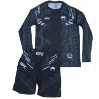 Комплект шорты/рашгард(2) VENUM UFC 030, взрослый, черный, (XL) / WS