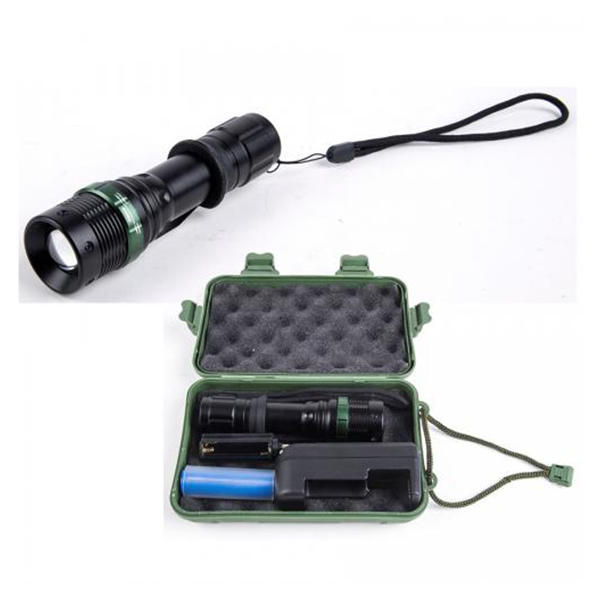 Фонарь ULTRAFLASH E142 (аккум., 220В, черн., CREE 3 ватт, фокус, 3 реж.,18650, пласт. бокс) / 303897