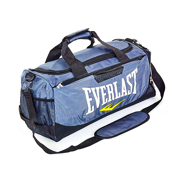 Сумка спортивная Everlast, синяя, длина 57см, с отделами для боксерской экипировки / 12911