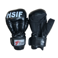 Перчатки для Рукопашного боя FIGHT-1, 10оz, искожа, р.М (цвет черный, HSIF) / С4ИХ10