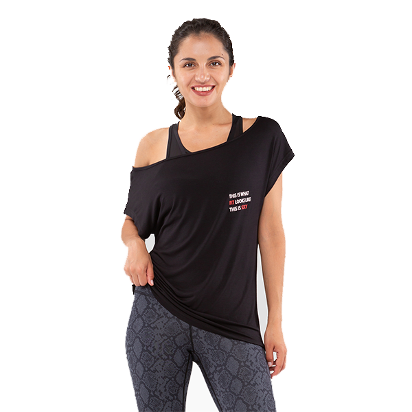Женская футболка FIFTY Ease Off black FA-WT-0202-BLK, черный (L) / 16703