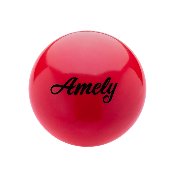 Мяч для х/г Amely AGB-101 19 см, красный / 12853