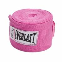 Бинт боксерский Everlast PK (х/б+эластан) розовый 3,5 м. / 6580