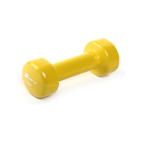 Гантель виниловая Start Up NT08010 2 кг yellow