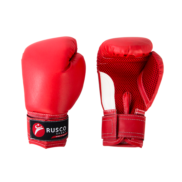 Перчатки боксерские Rusco, 4oz, к/з, красный/10471