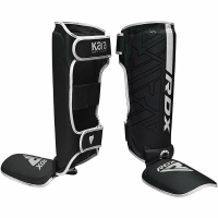 Защита ног RDX F6 KARA (черный-белый, M) / Рат
