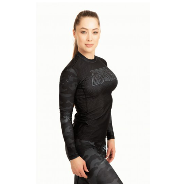 Рашгард Black camouflage с длинным рукавом женский (S) / RF19-018 