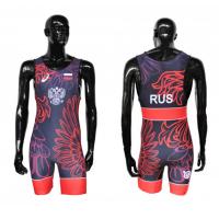 Трико борцовское ASICS (SINGLET)RUS, фиолетовый/красный, XL / WS