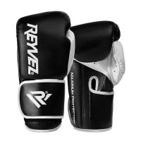 Перчатки боксёрские Reyvel Maximum Protection винил (14 oz, Черный)