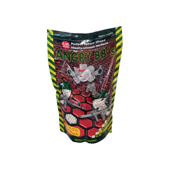 Шары для страйкбола Angry BBs 0,25G/1KG White / AG-025