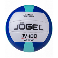 Мяч волейбольный Jögel JV-100, синий/мятный (BC21) / 19884