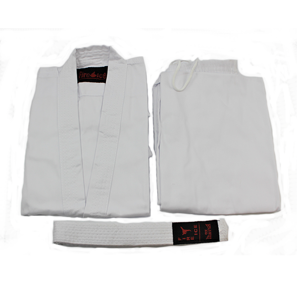 Кимоно карате FIRE ICE, 300гр/м2, белое, 00/120 / WS