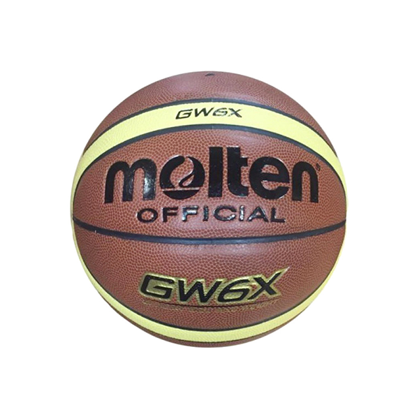 GW6X Мяч баскетбольный Molten, №6, коричн/желт ,вес 510-567 гр, синтетическая кожа / 14584