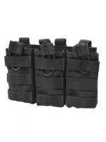 Сумка поясная тактическая Molle с тройным магазином (Черный - Один размер) / ОПТК