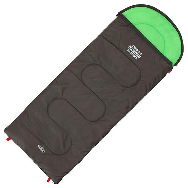 Спальник 2-слойный, R одеяло+подголовник 185 x 70 см, camping comfort summer, +15°C / 6478987
