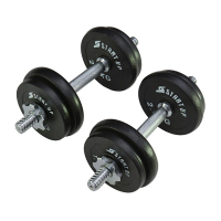 Набор гантелей UP HD2601-20 в карт. коробке 20кг (2*10кг) / AL