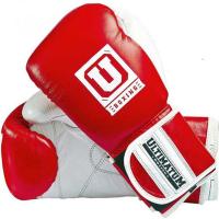 Боксерские перчатки Ultimatum boxing (красный-белый, 16OZ) / РАТ