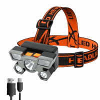 Фонарь налобный светодиодный ( 4 режима подсветки, зарядка от USB)