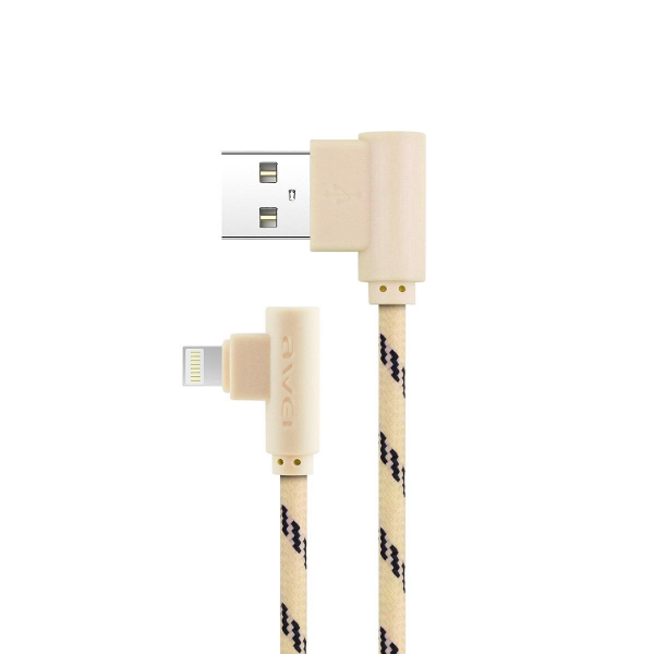 Кабель USB - Apple 8 pin/1м AWEI CL-91 2А угловой