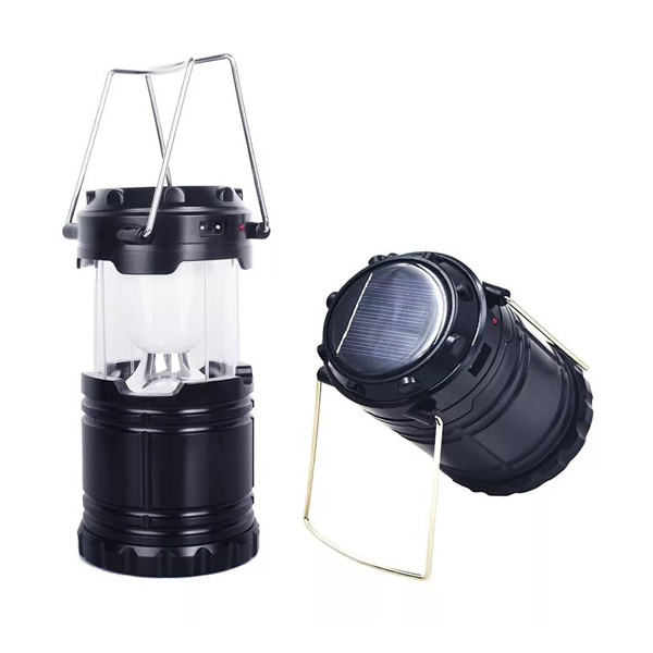 Переносной фонарь Lamp складной, 1 диод, 1 режим, зарядка от сети, солнечная батарея / 1164267
