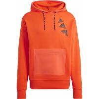 Толстовка женская Adidas (M Q4 BL HD) оранжевый р. L / HL9385