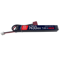 АКБ BlueMax 7.4V Lipo 1450mAh 30C stick 15x16.5 x116mm T разъем (5056) / 5056