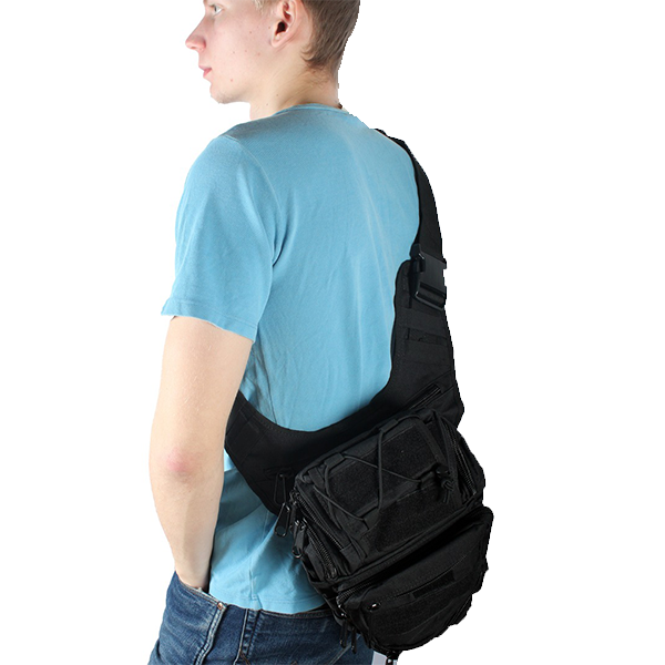 Сумка через плечо большая, Black / rep-095black