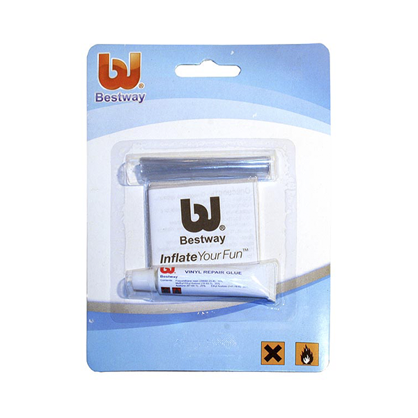 Ремкомплект BESTWAY №3 клей 5г., PVC материал размер 130 см2 / 97386