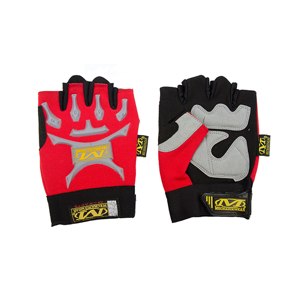 Перчатки велосипедные MECHANIX WEAR, силиконовые вставки, красные, XL / WS