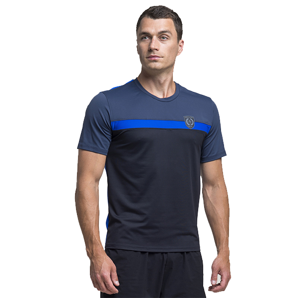 Футболка Черный/василек/т.синий р. 50 / Top.098M