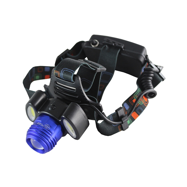 Фонарь налобный ZOOM+2диод YT-1500-T6 / 16007