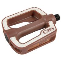 Педали FP-823 Feimin 9/16" пластик (коричневый / brown) / TT 1479
