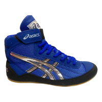 Борцовки Asics р-р 45, синие,  на рифленой подошве ПЮ, шнуровка, липучка, экокожа / DA06 12375
