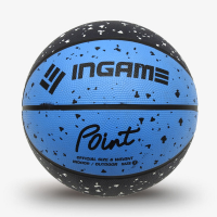 Мяч баскетбольный INGAME POINT №7  черно-синий / WS