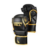 Гибридные перчатки для MMA черно-золотые (L) / MMI-603GH