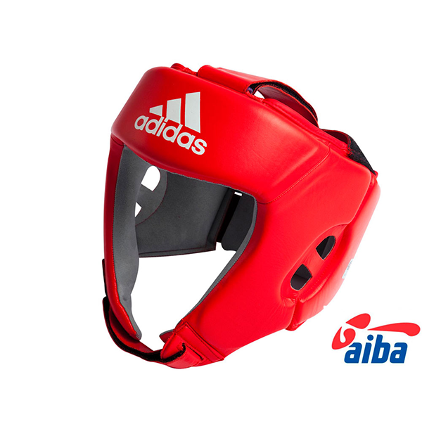 Шлем боксерский Adidas AIBA красный, размер L