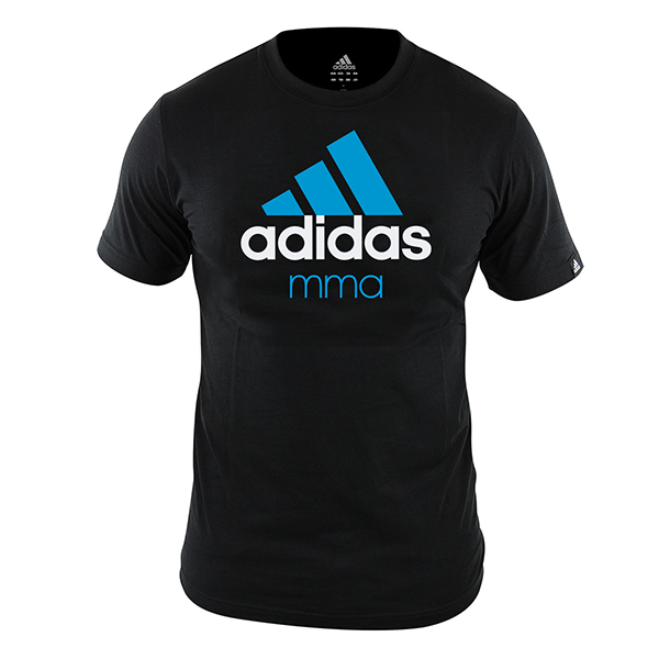Футболка Community T-Shirt MMA черно-синяя (размер M) / adiCTMMA