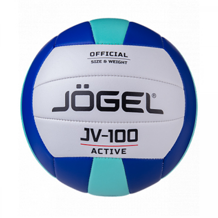 Мяч волейбольный Jögel JV-100, синий/мятный (BC21) / 19884