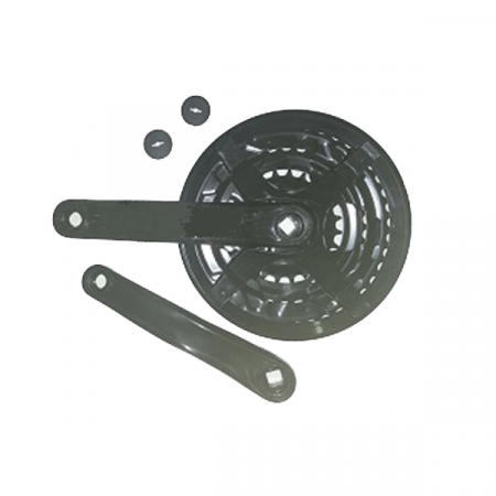 Комплект шатунов 26" D-EDх3, 170мм, 24/34/42, черный, с пластиковой защитой / 3012602-49