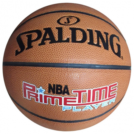 Мяч баскетбольный №6 Spalding Prime Time, вес 510-567гр, окружность 724-737мм, экокожа / SP-6 14317